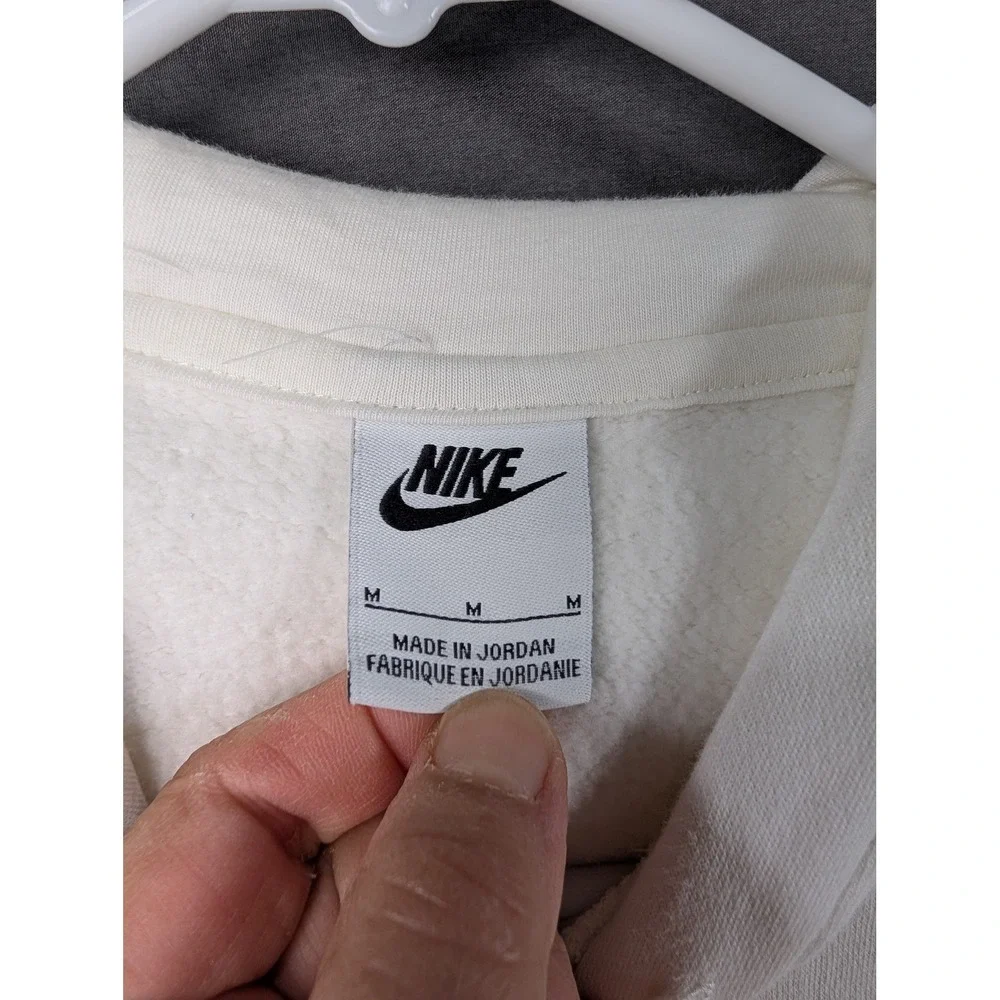 Nike Mens Sportswear Club Fleece Hoodie Sail White BV2648-133 Size Medium